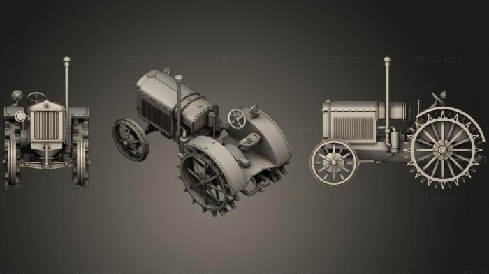 Автомобили и транспорт (Трактор, CARS_0342) 3D модель для ЧПУ станка